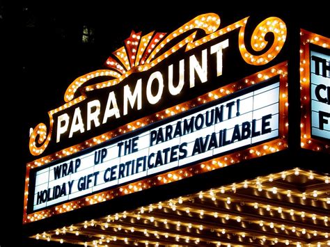 Paramount Theater Marquee 01 A Photo On Flickriver