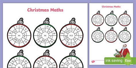 Christmas Math Worksheet Teacher Made