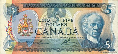 5 Dollars Serial On Reverse Canada Numista