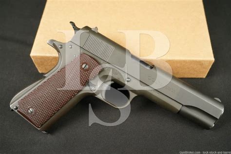 Wwii Us Colt 1911a1 1911 A1 Commercialmilitary Semi Auto Pistol 1943