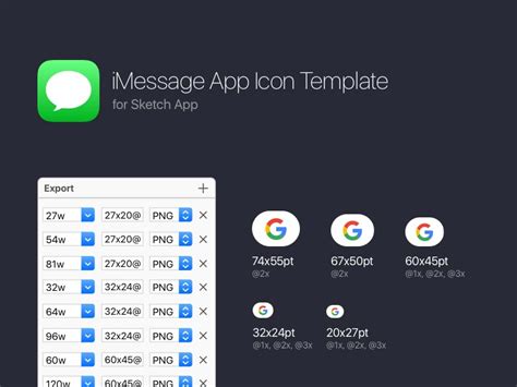 In this page, you can. iOS 10 iMessage App Icon Template Sketch freebie ...