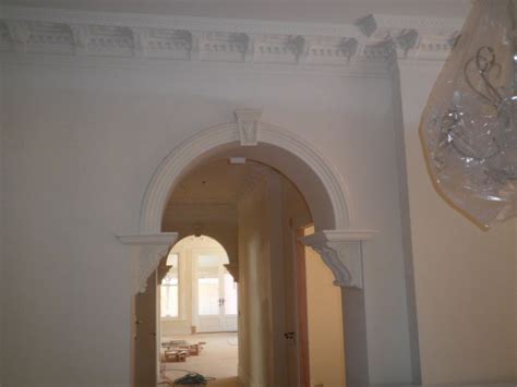 Installation Of Arch With Corbels And Keystones Corbels