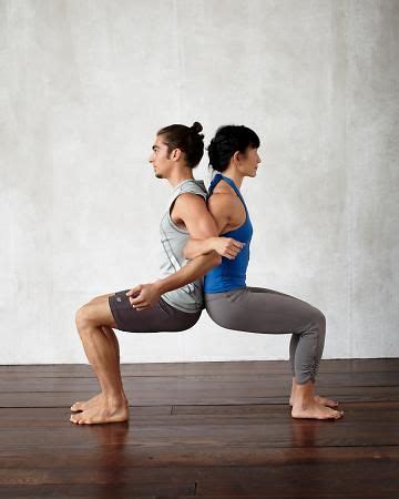 A gentle yoga class for partners and couples.📘master the basics free pdf. Back-to-Back Chair, Wholeliving.com #partneryoga | Couples ...