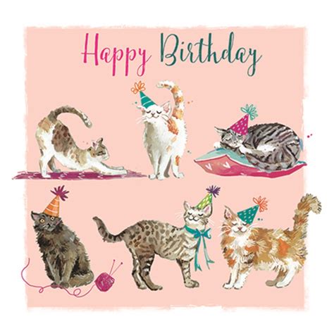 Free Birthday Card Printable Cats
