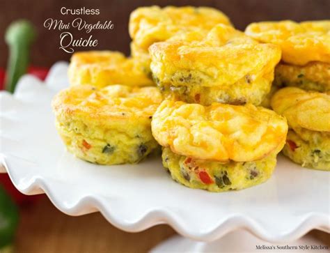 Crustless Mini Vegetable Quiche