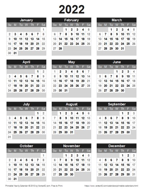 Uk 2022 Calendar Printable Black And White 2023 Printable Calendars