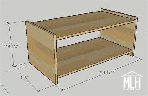 More Like Home Diy Simple Minimalist Coffee Table Day 14