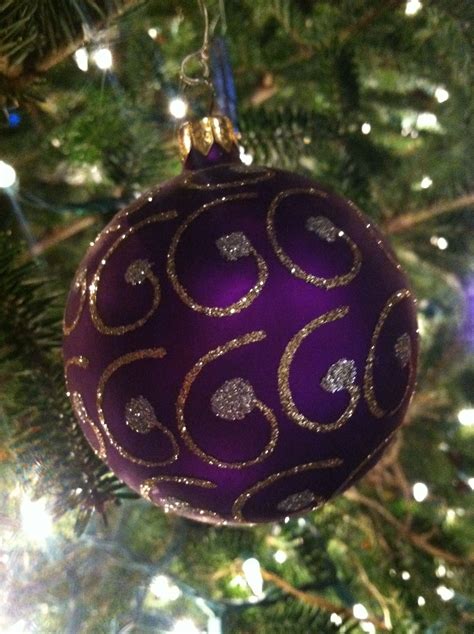 Purple Christmas Bulbs Xmas Bauble Unusual Holiday Decor Purple