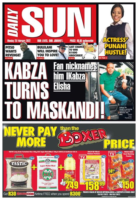 Daily Sun February 28 2022 Newspaper Get Your Digital Subscription