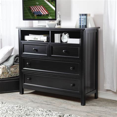 belham living casey media chest black