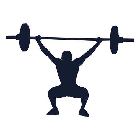Weight Lifting Silhouette 1 20812114 Vector Art At Vecteezy