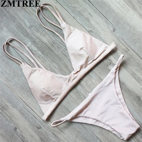 Buy Zmtree Bandage Bikini Women 2017 Swimwear Low