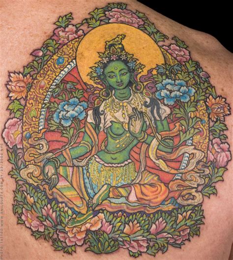 Tara Tattoo Lilzeu Tattoo De Buddhist Tattoo Green Tara