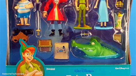 Toys Disney Peter Pan Figure Figurine Set Wendy Tinkerbell Captain Hook