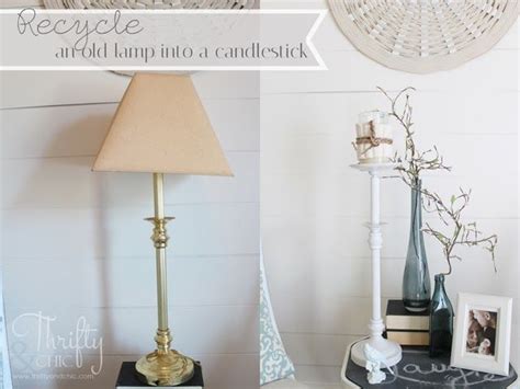 The topic of this post is how to reuse old lamps. Repurpose an old lamp into a candlestick | Old lamps, Home ...
