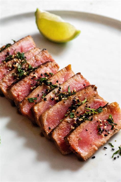 Recipe And Marinade For Ahi Tuna 5 Ingredients And Ready In 10 Minutes Recipe Recipes Ahi