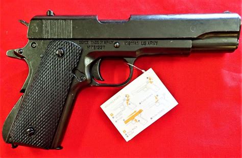 Replica M1911 Us Colt Hand Gun Pistol Denix Black Strip Down Type
