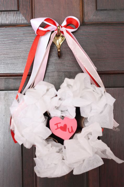 Heart Wreath From Toilet Paper Rolls I Can Teach My Child
