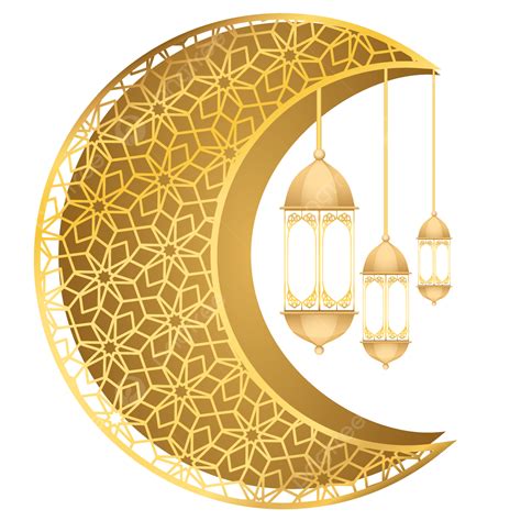 Lamp Ramadhan Vector Hd Png Images Moon Gold Islamic Pattern Ramadhan Lamp Vektor Png Moon