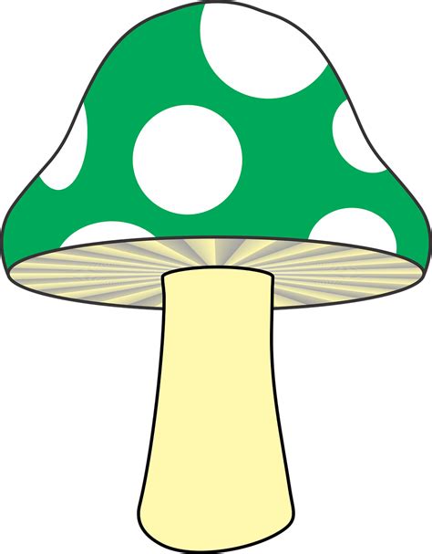 Mushroom clipart green mushroom, Mushroom green mushroom ...