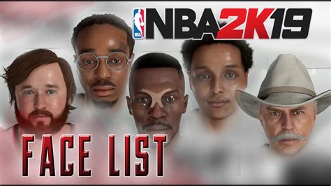 Nba 2k19 Cyber Face Id List Overview And Links Youtube