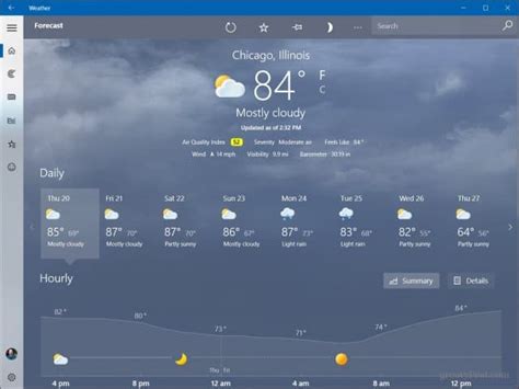 Windows 10 Tip Add Multiple Locations To The Weather App