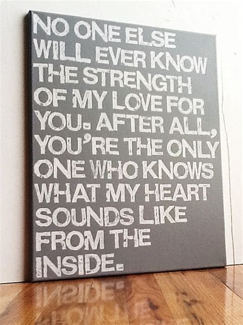 16x20 Canvas Sign Youre The Only One Who Knows What My