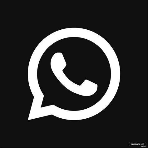 Vector Whatsapp Logo Black And White Whatsapp Black V