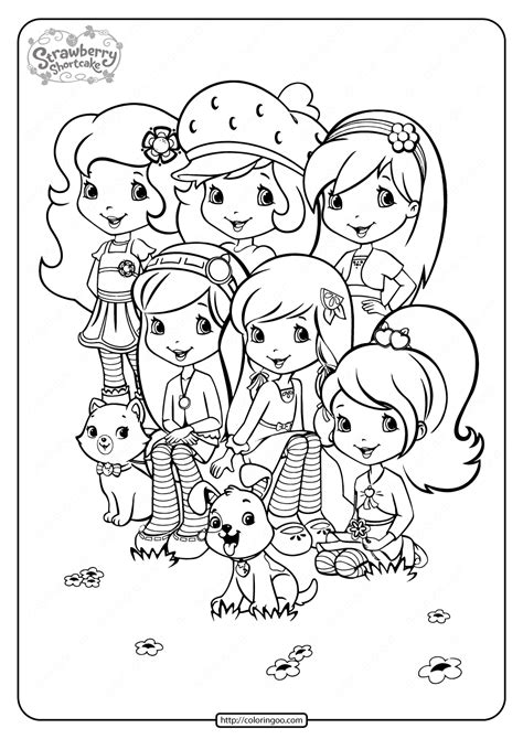 Check spelling or type a new query. Printable Strawberry Shortcake and Friends Coloring ...