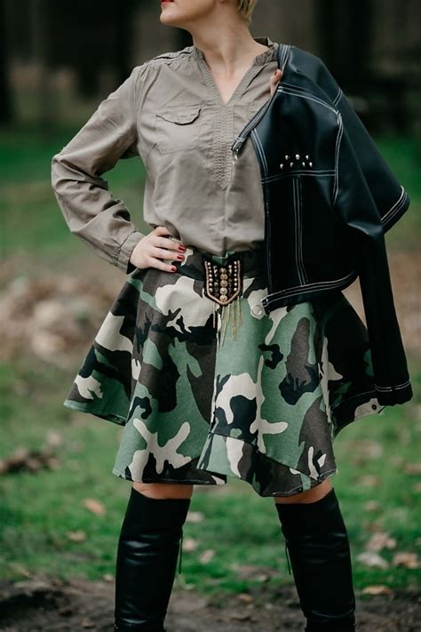 Imagen Gratis Camuflaje Militar Moda Uniforme Falda Mujer Diseño