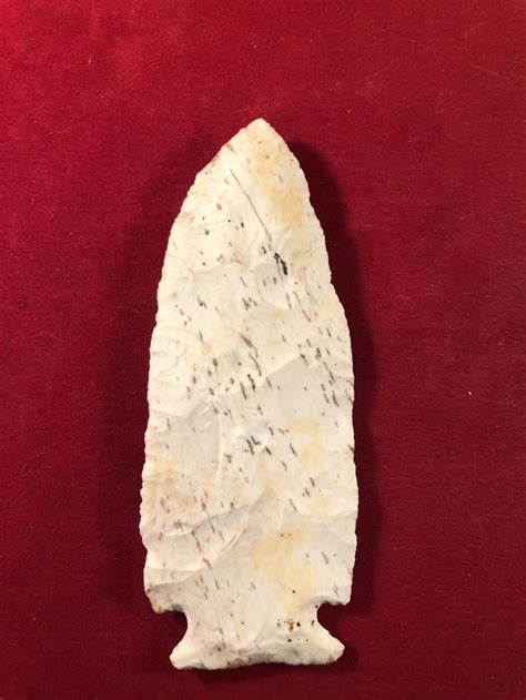 Hopewell Knife Form Indian Artifact Arrowhead With Coa