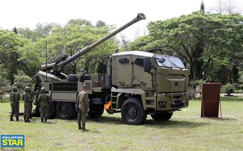 Philippine Armys Recently Acquired Atmos 2000 155mm Self Propelled