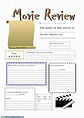 Movie review worksheet