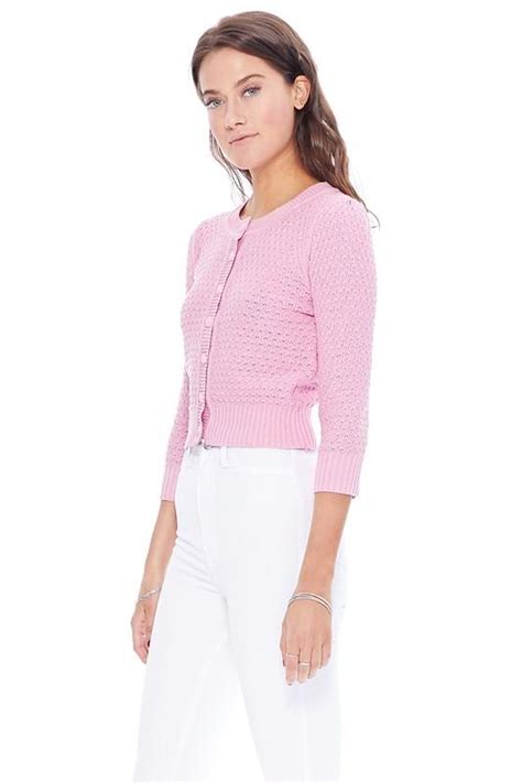 Womens Cute Pattern Cropped Cardigan Sweaters Online Yemak Sweater