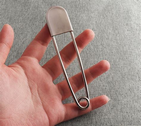Giant Safety Pins Extra Large 128mm Pins Silver Brooch Jumbo Etsy