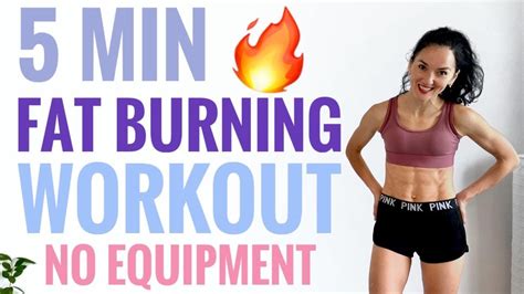 5 Min Fat Burning Workout No Equipment Nothing For Beginners Youtube