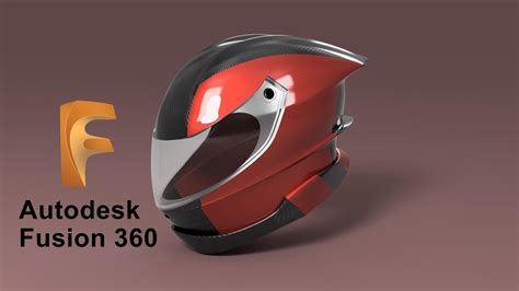 Racing Helmet 3d Model In Autodesk Fusion 360 Speed Run Part 3 Final
