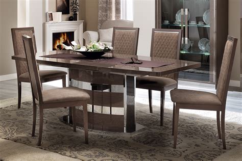 While some may choose to do farmhouse in a rainbow of hues, this achromatic approach proves to be. Unique Rectangular in Wood Modern Dining Set New York New ...
