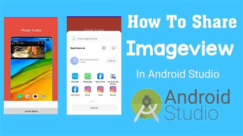 How To Share Image In Android Studio Creating Share Button In Android App Android Studio