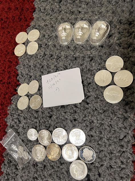 Wts Silver Lots Sovereign Coins Bullion Rounds Vintage 1980s R