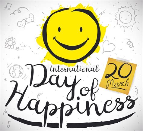 Doodles In Notebook Paper To Celebrate International Day Of Happiness