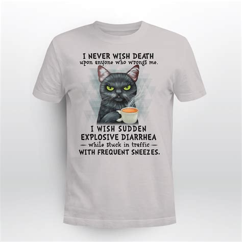 Cat Sudden Explosive Diarrhea Black Cat Shirt