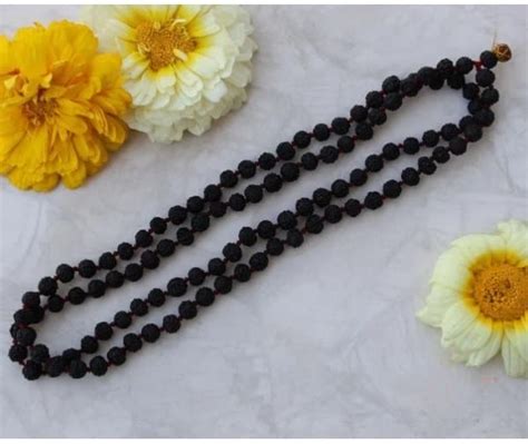 Optimus Rudraksha रुद्राक्ष माला 108 ओरिजनल Original Nepali Black