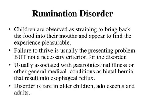 Rumination Disorder Transtheoretical Model Psychology Resources
