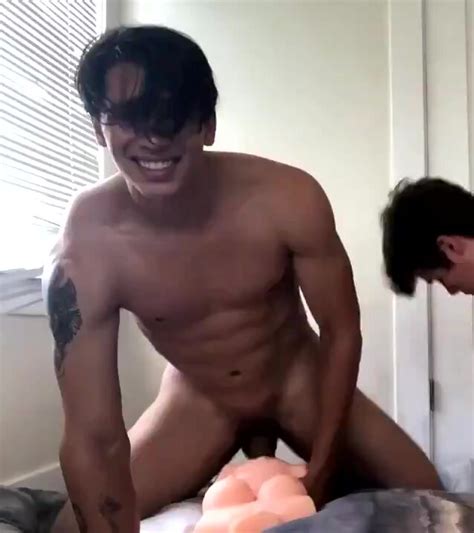 College Frat Guy Fucks Fake Pussy In Front Of Friend