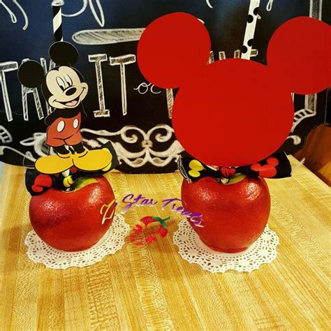 Mickey Mouse Chocolate Candy Apples Candy Apples Mickey Party