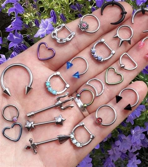 Colourfull Piercing In 2022 Cute Septum Rings Body Jewelry Piercing Earings Piercings