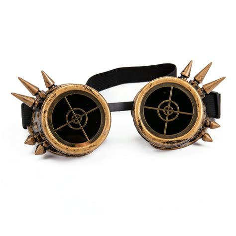 Cfgoggle Barbed Wire Steampunk Goggles Rainbow Kaleidoscope Sunglasses Lens Cosplay Goggles