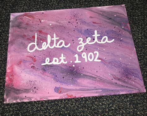 delta zeta sorority canvas craft galaxy dz crafts delta zeta sorority sorority canvas