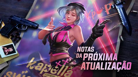 Nova personagem de free fire, kapella tem poderes que melhoram a cura no jogo imagem: Com personagem Kapella e muitas novidades, atualização de ...